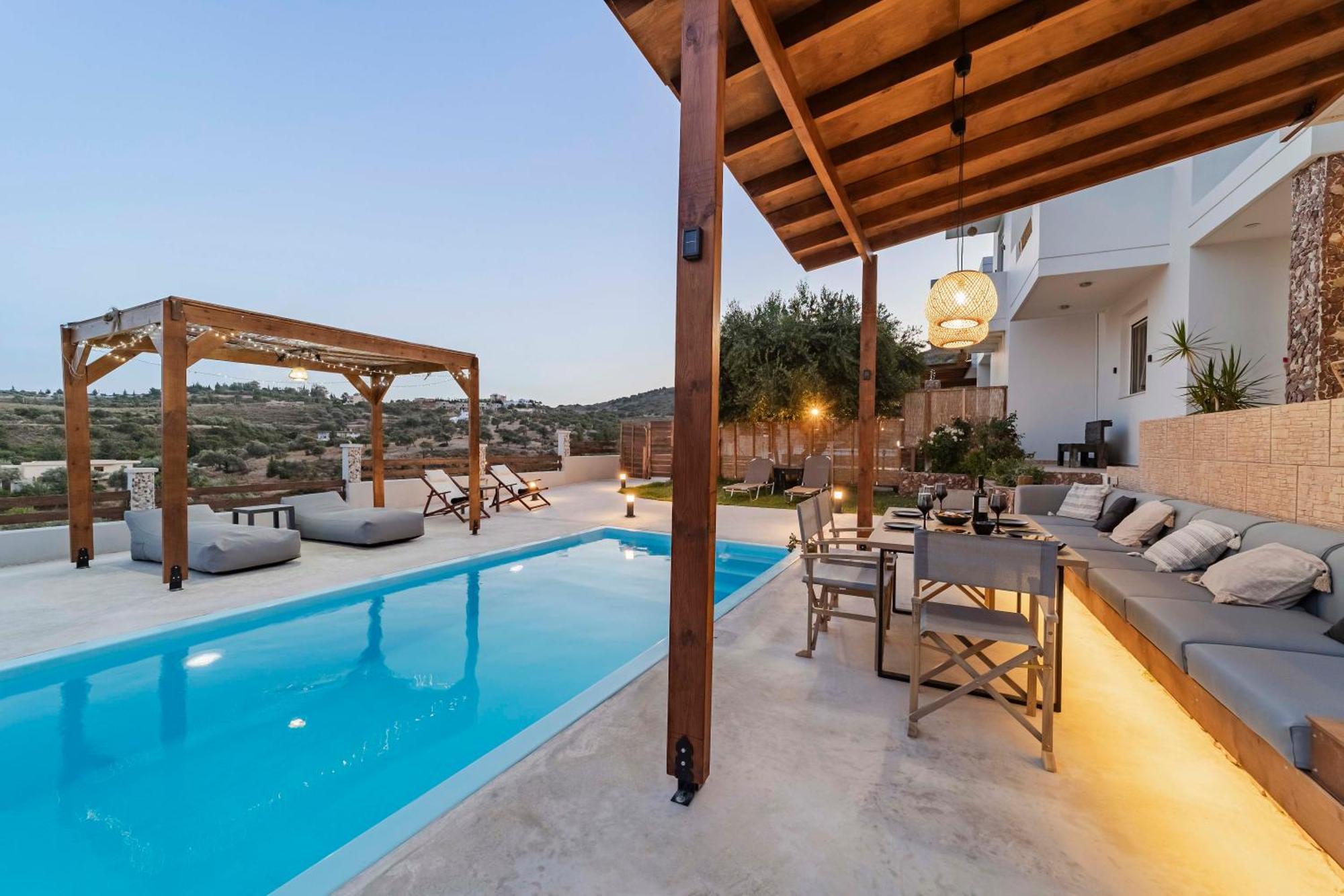 Villa Tranquility Psinthos Ngoại thất bức ảnh