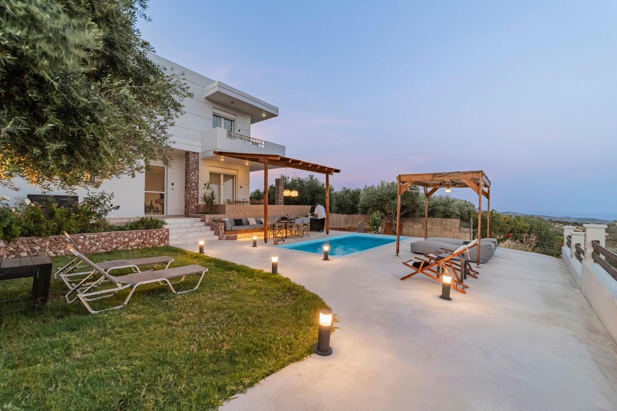 Villa Tranquility Psinthos Ngoại thất bức ảnh