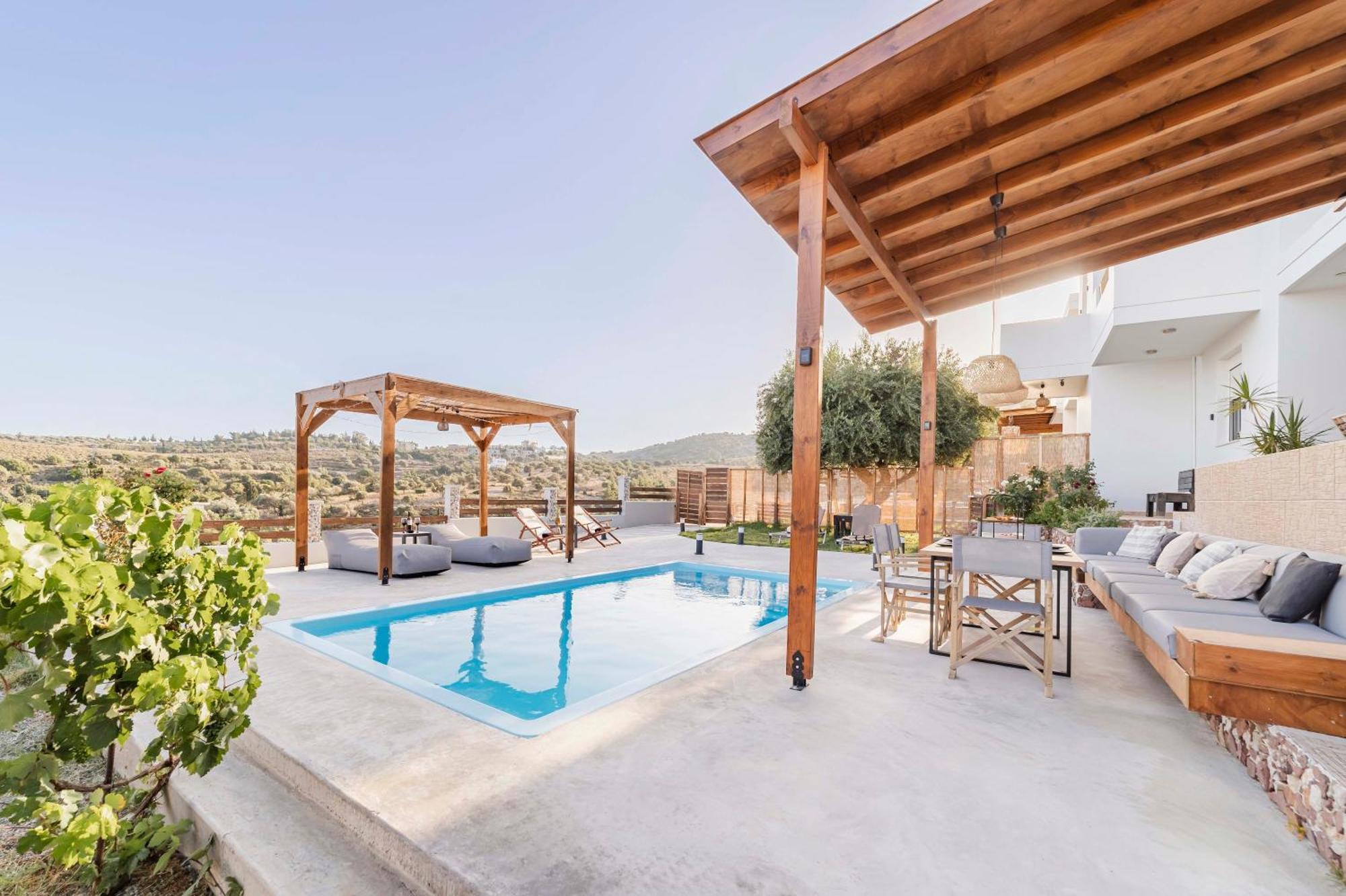Villa Tranquility Psinthos Ngoại thất bức ảnh